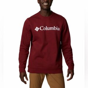 Columbia Men's Dark Red Crewneck Sweater size M